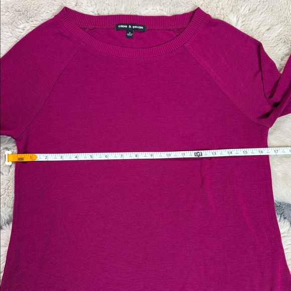 Cable & Gauge Sweater Raspberry Small Spring Summer - Picture 9 of 9